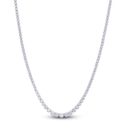 Shy Creation Diamond Riviera Necklace 4-1/2 ct tw 14K White Gold 18" SC55022934