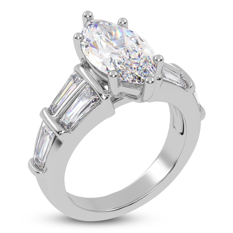 Main Image 2 of Marquise-Cut Created By Jared Studio Lab-Grown Diamond Engagement Ring 4-1/2 ct tw 14K White Gold