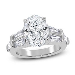 Oval-Cut Created By Jared Studio Lab-Grown Diamond Engagement Ring 4-1/2 ct tw 14K White Gold
