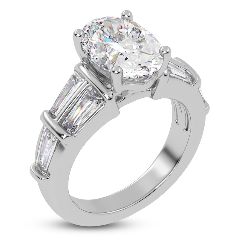 Main Image 2 of Oval-Cut Created By Jared Studio Lab-Grown Diamond Engagement Ring 4-1/2 ct tw 14K White Gold