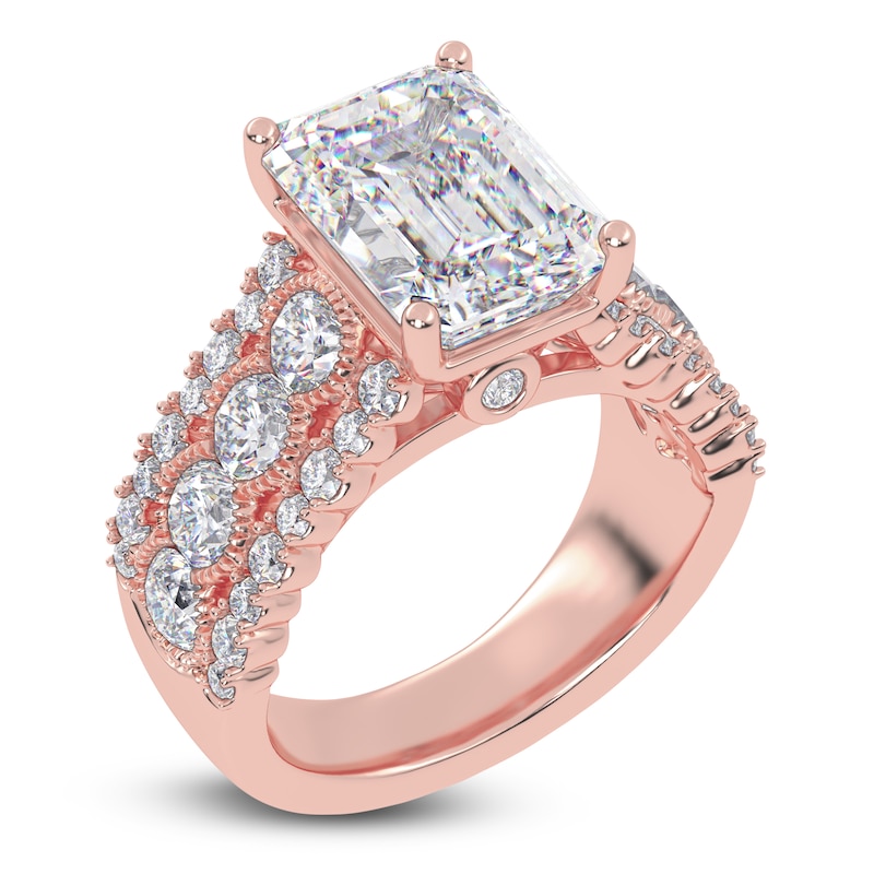 Main Image 2 of Radiant-Cut Created By Jared Studio Lab-Grown Diamond Engagement Ring 4-3/4 ct tw 14K Rose Gold