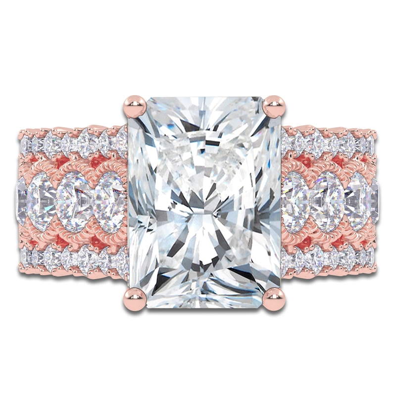 Main Image 3 of Radiant-Cut Created By Jared Studio Lab-Grown Diamond Engagement Ring 4-3/4 ct tw 14K Rose Gold