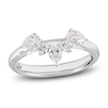 Thumbnail Image 1 of Storied Diamond Desert Sands of Eternity Pear-Shaped & Round-Cut Contour Anniversary Ring 5/8 ct tw 18K White Gold