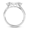 Thumbnail Image 2 of Storied Diamond Desert Sands of Eternity Pear-Shaped & Round-Cut Contour Anniversary Ring 5/8 ct tw 18K White Gold