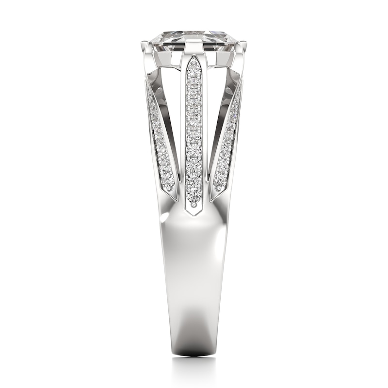 Main Image 3 of J'Lure Lab-Grown Diamond Hexagon Step-Cut Engagement Ring 1-3/8 ct tw 18K White Gold