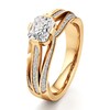Thumbnail Image 4 of J'Lure Lab-Grown Diamond Radiant Brilliant-Cut Engagement Ring 1-3/8 ct tw 18K Yellow Gold
