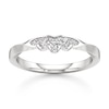 Thumbnail Image 1 of J'Lure Lab-Grown Diamond Scalloped Wedding Band 1/8 ct tw 18K White Gold