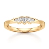 Thumbnail Image 1 of J'Lure Lab-Grown Diamond Scalloped Wedding Band 1/8 ct tw 18K Yellow Gold