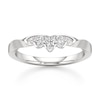 Thumbnail Image 1 of J'Lure Lab-Created Diamond Scalloped Wedding Band 1/5 ct tw 18K White Gold