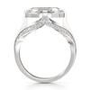 Thumbnail Image 2 of J'Lure Lab-Grown Diamond Oval Portrait-Cut Engagement Ring 3-1/2 ct tw 18K White Gold
