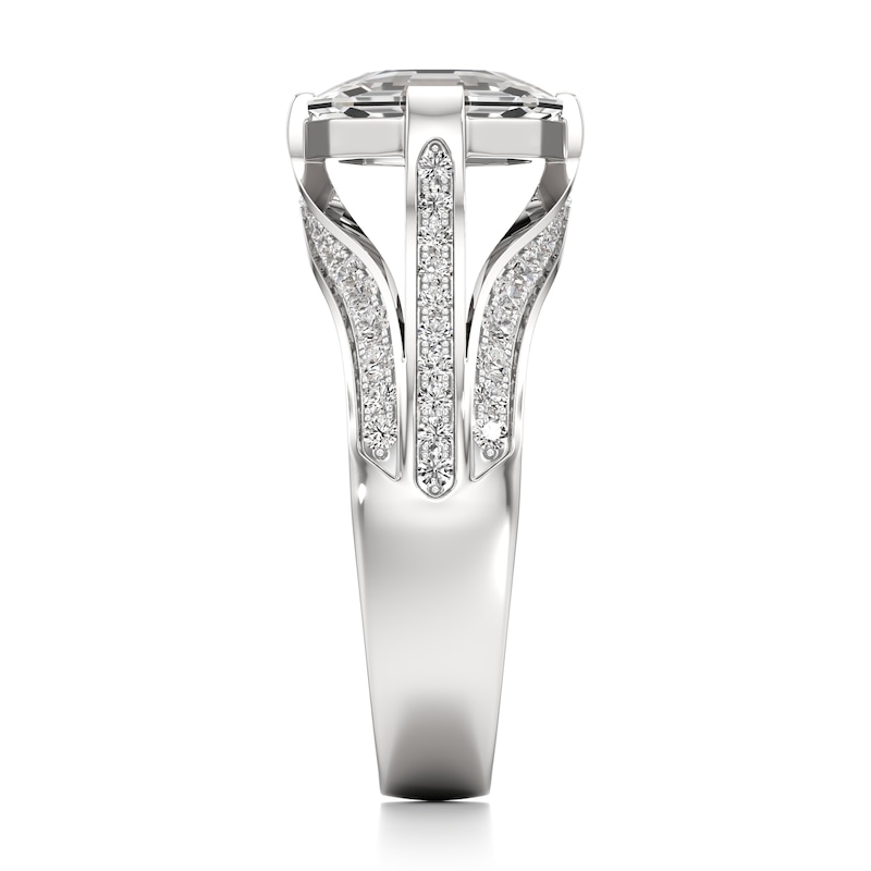 Main Image 3 of J'Lure Lab-Grown Diamond Oval Portrait-Cut Engagement Ring 3-1/2 ct tw 18K White Gold