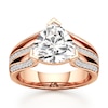 Thumbnail Image 1 of J'Lure Lab-Grown Diamond Trillion Curved Brilliant-Cut Engagement Ring 3-3/8 ct tw 18K Rose Gold