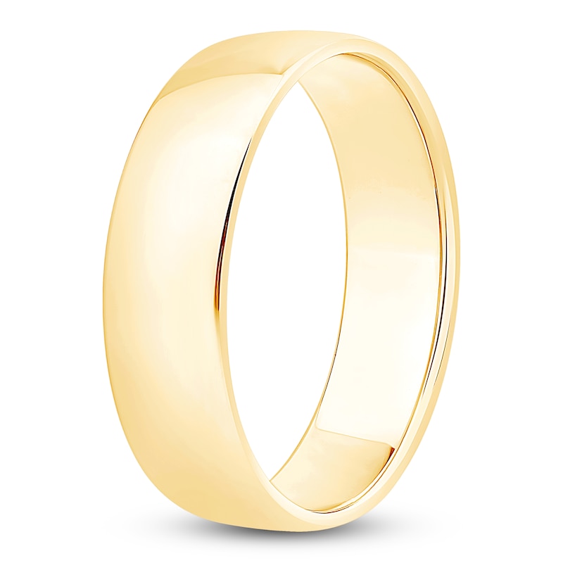 Main Image 2 of Men's Comfort-Fit Wedding Band 10K Yellow Gold 6mm
