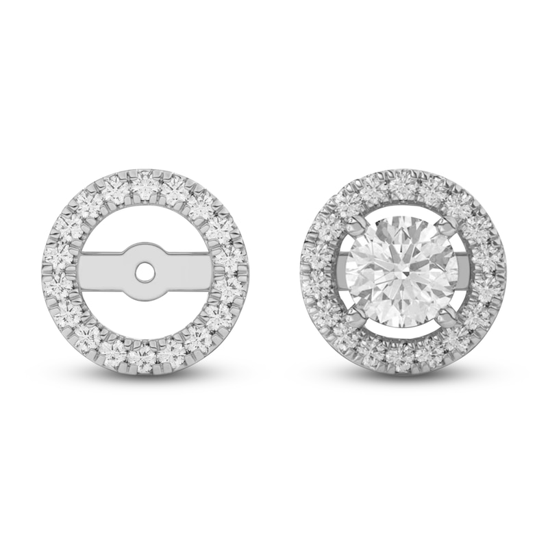Main Image 1 of Lab-Grown Diamond Earring Jackets 1/3 ct tw 10K White Gold (Jacket Only)
