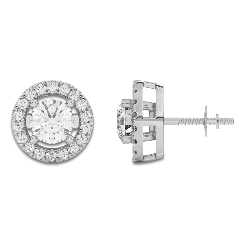 Main Image 4 of Lab-Grown Diamond Earring Jackets 1/3 ct tw 10K White Gold (Jacket Only)