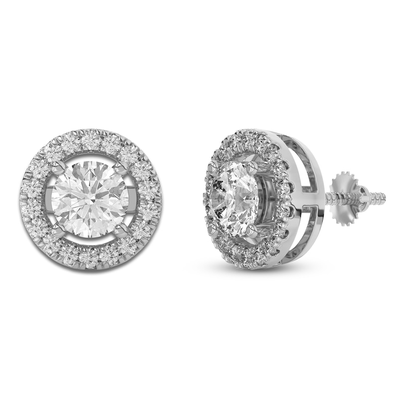 Main Image 5 of Lab-Grown Diamond Earring Jackets 1/3 ct tw 10K White Gold (Jacket Only)