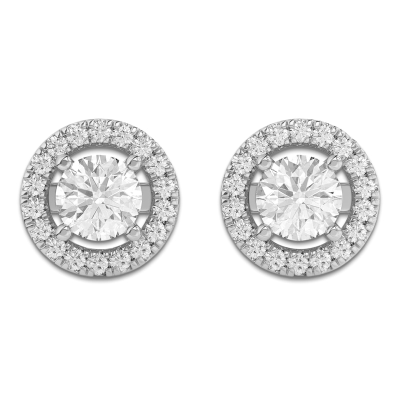 Main Image 6 of Lab-Grown Diamond Earring Jackets 1/3 ct tw 10K White Gold (Jacket Only)