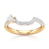 Thumbnail Image 1 of J'Lure Trillion Curved Brilliant-Cut Lab-Grown Diamond Contour Wedding Band 1/2 ct tw 18K Yellow Gold
