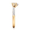 Thumbnail Image 3 of J'Lure Trillion Curved Brilliant-Cut Lab-Grown Diamond Contour Wedding Band 1/2 ct tw 18K Yellow Gold