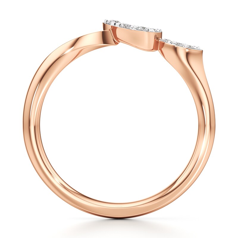 Main Image 2 of J'Lure Lab-Grown Diamond Wedding Band 1/15 ct tw 18K Rose Gold