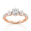 Thumbnail Image 1 of J'Lure Octagon Step-Cut Lab-Grown Diamond Engagement Ring 1-7/8 ct tw 18K Rose Gold