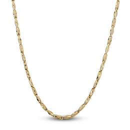 Baraka Men's Diamond Accent Chain Necklace 18K Two-Tone Gold 23.50"