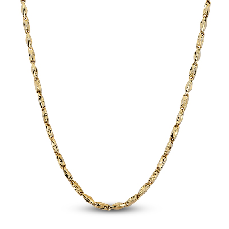 Main Image 1 of Baraka Men's Diamond Accent Chain Necklace 18K Two-Tone Gold 23.50"