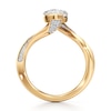 Thumbnail Image 2 of J'Lure Moval Old-Cut Lab-Grown Diamond Bypass Engagement Ring 3-1/3 ct tw 18K Yellow Gold