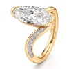 Thumbnail Image 4 of J'Lure Moval Old-Cut Lab-Grown Diamond Bypass Engagement Ring 3-1/3 ct tw 18K Yellow Gold