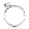 Thumbnail Image 2 of J'Lure Lab-Created Diamond Contour Wedding Band 1/6 ct tw 18K White Gold