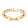 Thumbnail Image 1 of J'Lure Baguette-Cut Lab-Grown Diamond Contour Wedding Band 1/3 ct tw 18K Yellow Gold