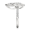 Thumbnail Image 3 of J'Lure Leaf Step-Cut Two-Stone Lab-Grown Diamond Engagement Ring 4-5/8 ct tw 18K White Gold