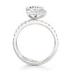 Thumbnail Image 2 of J'Lure Hexagon Brilliant-Cut Lab-Created Diamond Spiral Engagement Ring 2-5/8 ct tw 18K White Gold