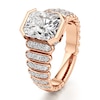 Thumbnail Image 4 of J'Lure Radiant Brilliant-Cut Lab-Grown Diamond Engagement Ring 3-1/2 ct tw 18K Rose Gold