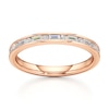 Thumbnail Image 1 of J'Lure Baguette & Round-Cut Lab-Grown Diamond Wedding Band 1/3 ct tw 18K Rose Gold