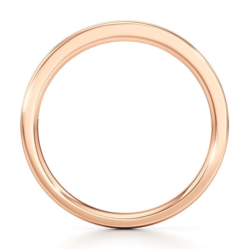 Main Image 2 of J'Lure Baguette & Round-Cut Lab-Grown Diamond Wedding Band 1/3 ct tw 18K Rose Gold
