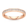 Thumbnail Image 1 of J'Lure Baguette & Round-Cut Lab-Grown Diamond Wedding Band 3/8 ct tw 18K Rose Gold