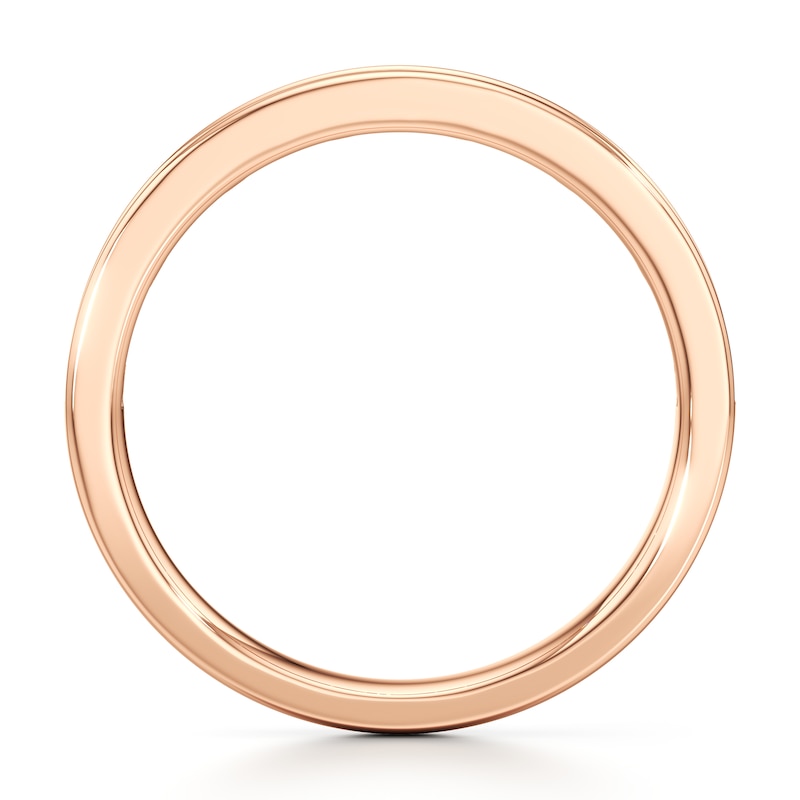 Main Image 2 of J'Lure Baguette & Round-Cut Lab-Grown Diamond Wedding Band 3/8 ct tw 18K Rose Gold