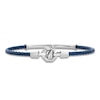 Thumbnail Image 3 of Baraka Men's Layered Cord Diamond Accent Bracelet Stainless Steel, Blue Ion Plating & 18K Rose Gold 7.5"