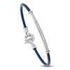 Thumbnail Image 5 of Baraka Men's Layered Cord Diamond Accent Bracelet Stainless Steel, Blue Ion Plating & 18K Rose Gold 7.5"