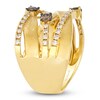 Thumbnail Image 3 of Le Vian Diamond Multi-Row Crisscross Ring 3/4 ct tw 14K Honey Gold