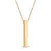Thumbnail Image 2 of Engravable Stick Necklace 10K Yellow Gold 20"