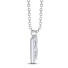 Thumbnail Image 2 of Shy Creation Diamond Letter B Pavé Necklace 1/10 ct tw 14K White Gold 18" SC55028331-B