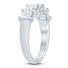 Thumbnail Image 2 of Princess-Cut Lab-Grown Diamond Five-Stone Anniversary Ring 2 ct tw 14K White Gold
