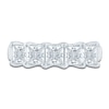 Thumbnail Image 3 of Princess-Cut Lab-Grown Diamond Five-Stone Anniversary Ring 2 ct tw 14K White Gold