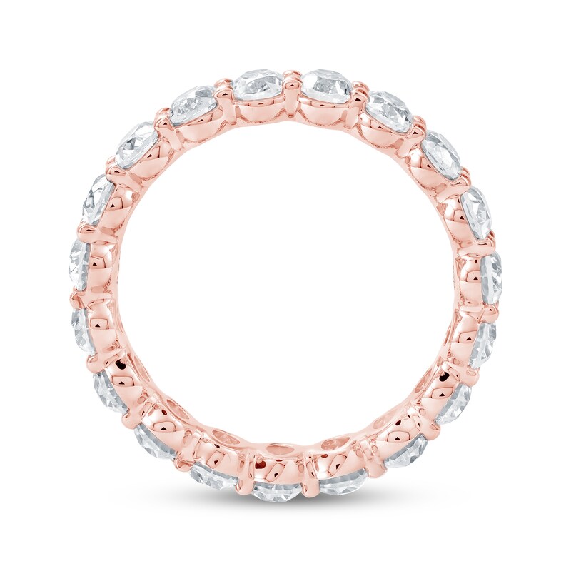 Oval-Cut Lab-Grown Diamond Eternity Band 3 - 4 ct tw 14K Rose Gold