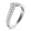 Thumbnail Image 2 of Vera Wang VOW Lab-Grown Diamond Two-Row Chevron Wedding Band 3/4 ct tw 14K White Gold