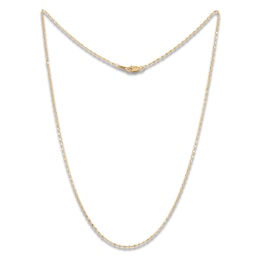 Diamond-Cut Cube Bead Chain Necklace 1.05mm Solid 10K Yellow Gold 18"