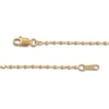 Thumbnail Image 3 of Diamond-Cut Cube Bead Chain Necklace 1.05mm Solid 10K Yellow Gold 18"