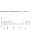 Thumbnail Image 4 of Diamond-Cut Cube Bead Chain Necklace 1.05mm Solid 10K Yellow Gold 18"